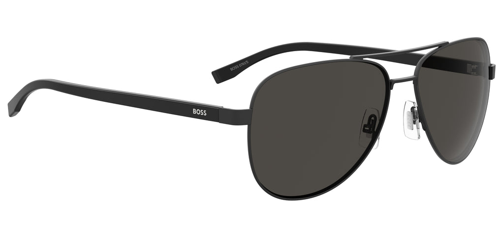 BOSS 0761/S Matteblack Black/ Brown Grey