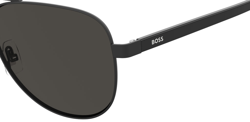 BOSS 0761/S Matteblack Black/ Brown Grey
