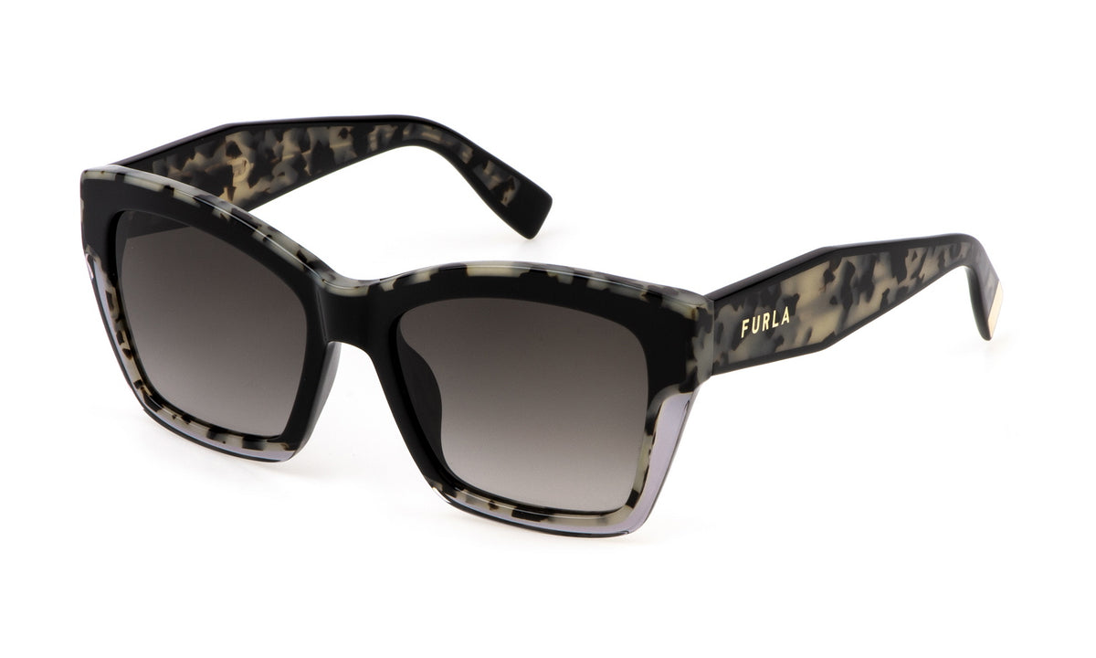 Sunglasses Furla Sfu778V 700Y Shiny Black / Black Havana 5518 140 3