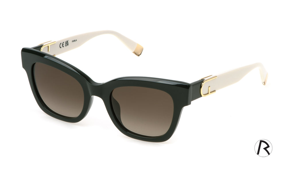 Sunglasses Furla Sfu814V 5206Wt Shiny Dark Green 5221 140 3