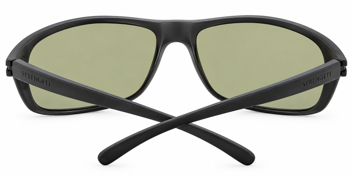 Serengeti Bormio SS009009 - Matte Black - Mineral Pol 555nm Blue