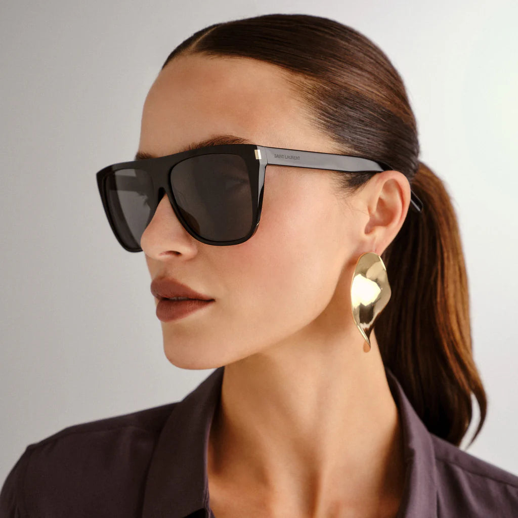 Saint Laurent SL100259 BLACK/ SMOKE