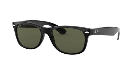 Ray-Ban New Wayfarer 0RB2132 901/58 58 Black/ Green - Blue Star Eyewear
