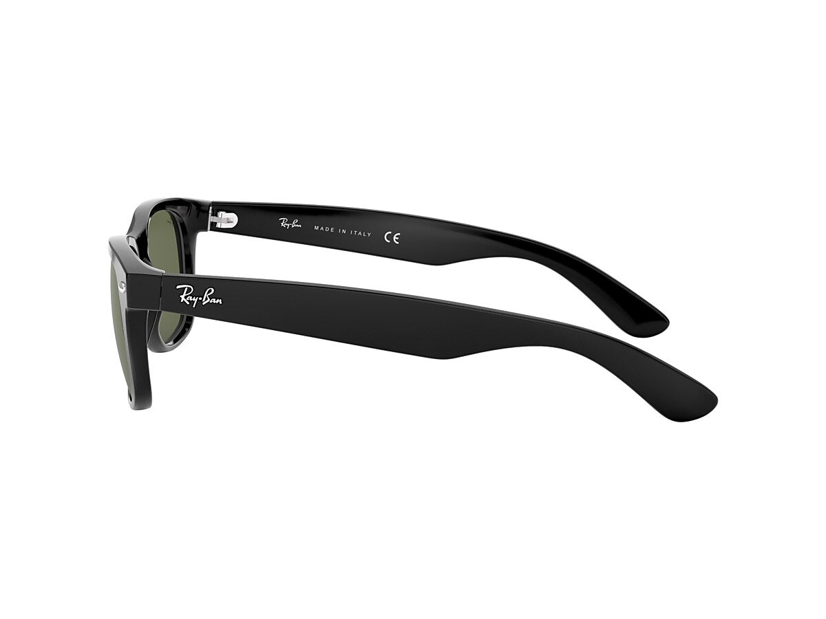 Ray-Ban New Wayfarer 0RB2132 901/58 58 Black/ Green - Blue Star Eyewear
