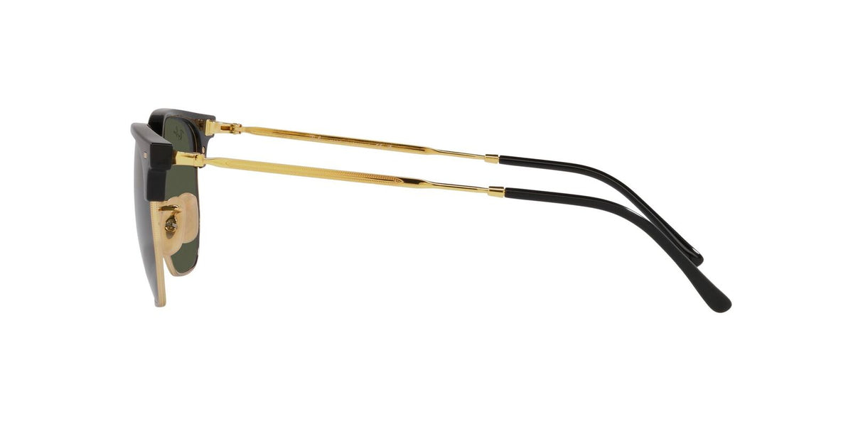 Ray-Ban New Clubmaster 0RB4416 601/31 53 Black On Gold/ Green - Blue Star Eyewear