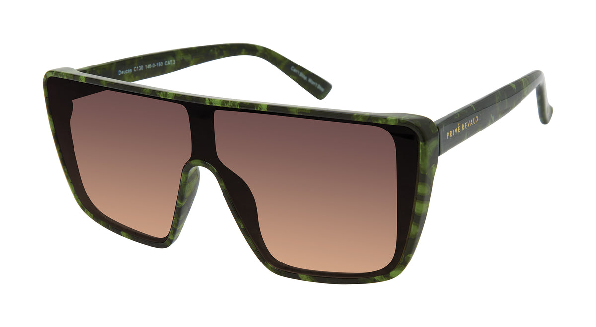 Prive Rivaux  Deuces/S-99-JRI Marble Green/ Brown Shaded