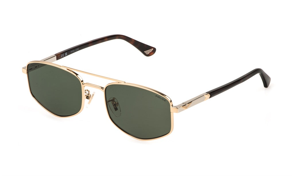Police SPLQ84 550300 Shiny Total Rose Gold/ Green