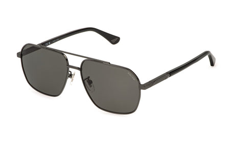 Police SPLQ85 61568P Total Shiny Gun/ Smoke - Blue Star Eyewear