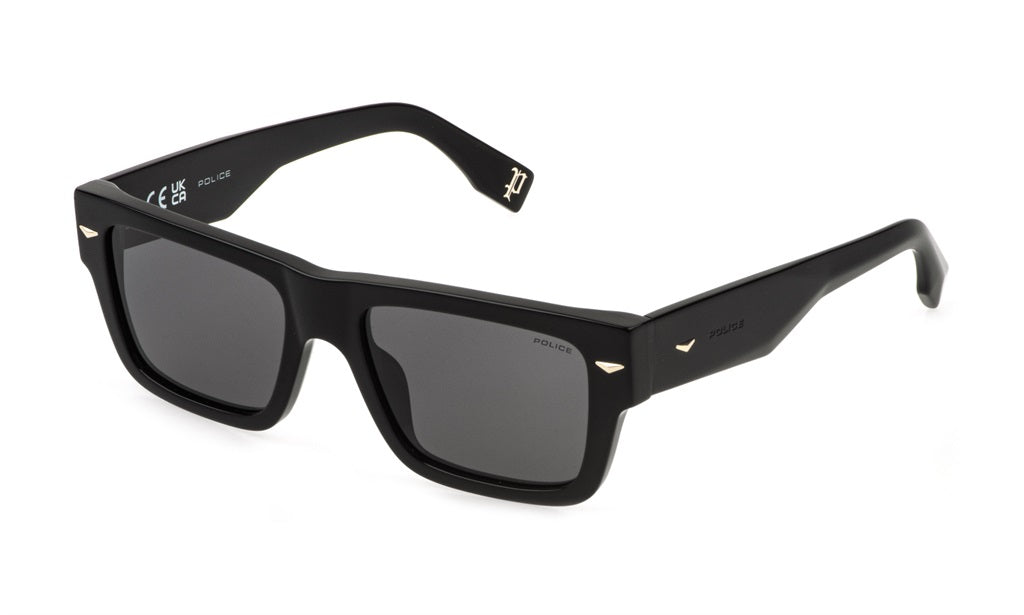 Police SPLQ87 540700 Shiny Black/ Smoke