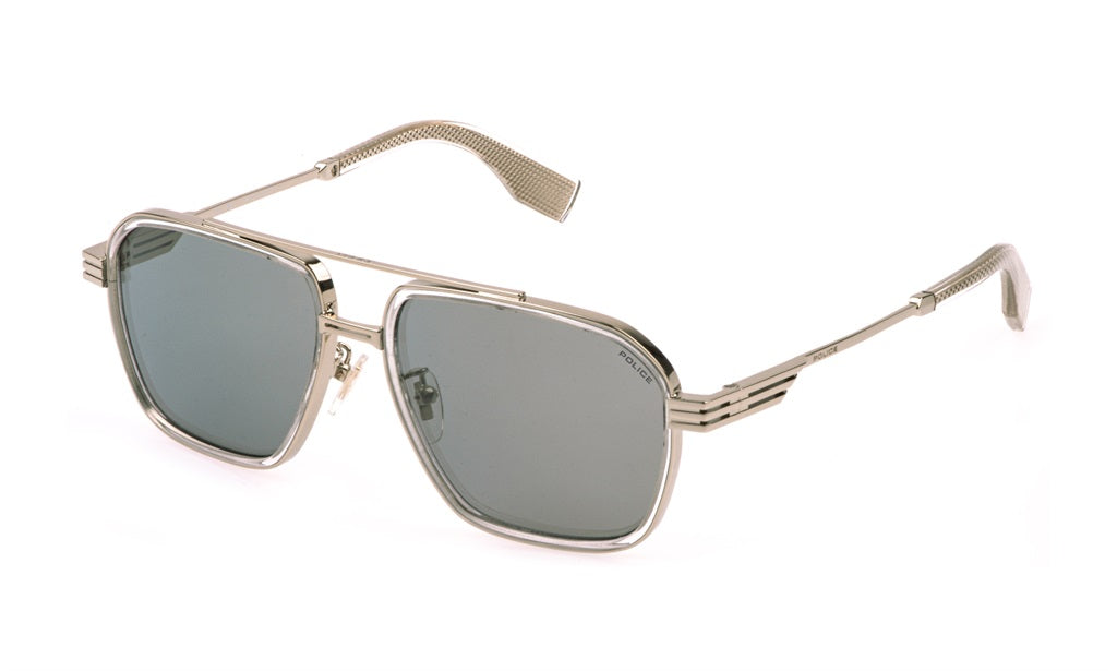 Police SPLQ91E588FFG Shiny Grey Gold/ Smoke