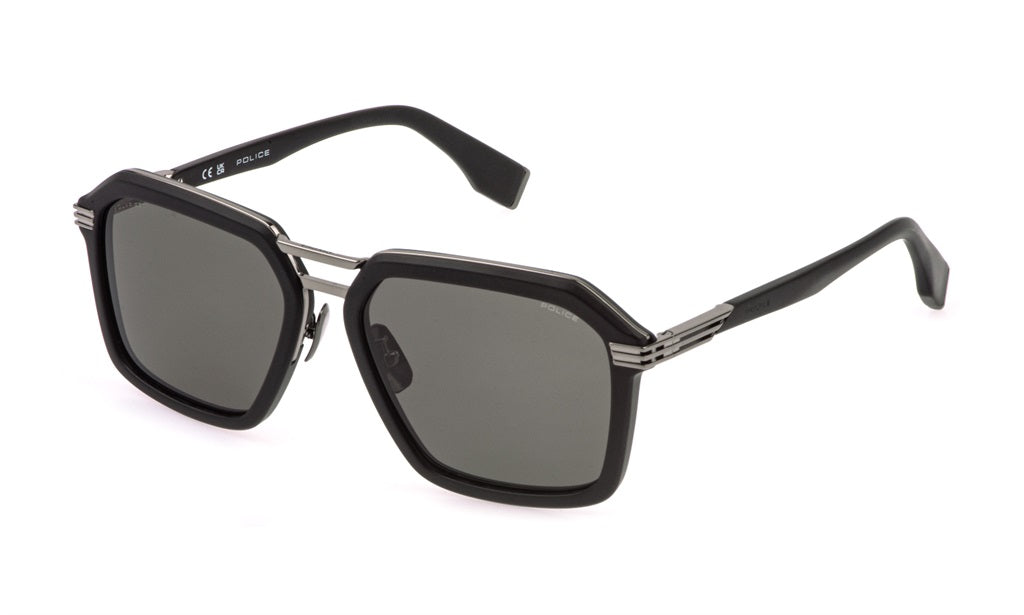 Police SPLQ92 58509P Total Shiny Ruthenium/ Smoke