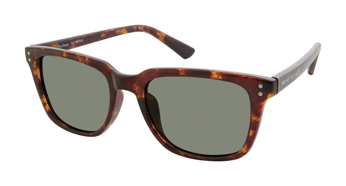 Prive Rivaux  The Dean/S-52-WR9 Brown Havana/ Green Polarized