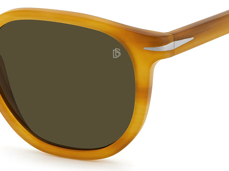 David Beckham DB 1099/S Havana Honey/ Green Lens