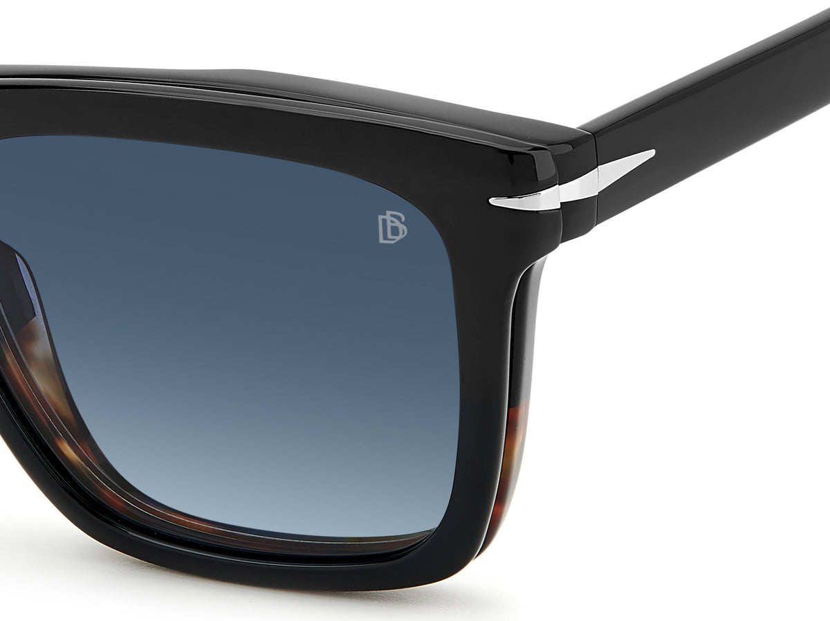 David Beckham DB 7000/CS Black Horn/ Blue Lens Polarised