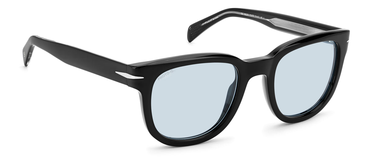 David Beckham DB 7092/S Black Crystal/ Blue Lens
