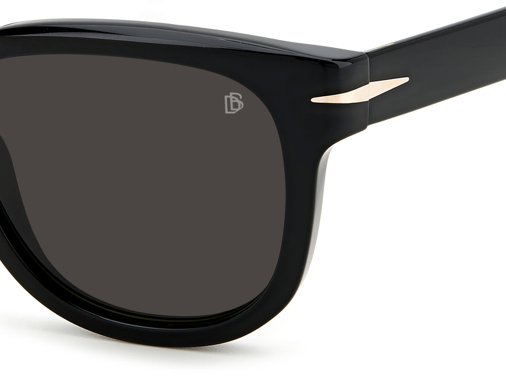 David Beckham Sunglasses DB 7092/S Black/ Grey Lens