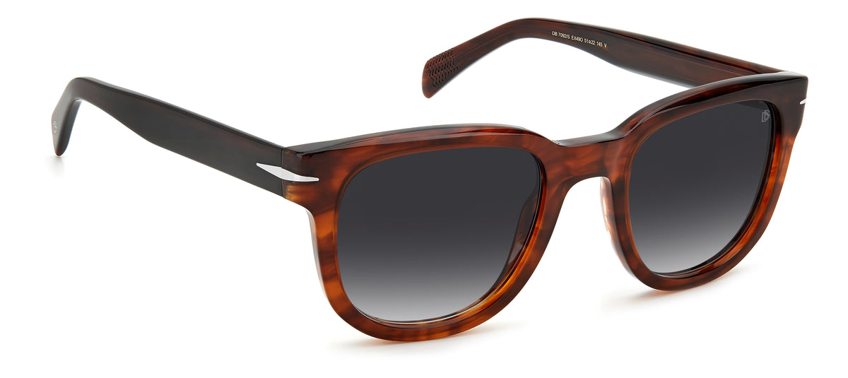David Beckham DB 7092/S Brown Horn/ Grey Lens 51 / Plastic / Acetate