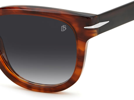 David Beckham DB 7092/S Brown Horn/ Grey Lens 51 / Plastic / Acetate