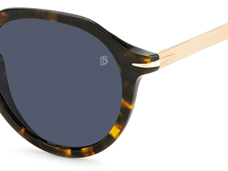 David Beckham DB 1098/S Havana Gold/ Blue Lens