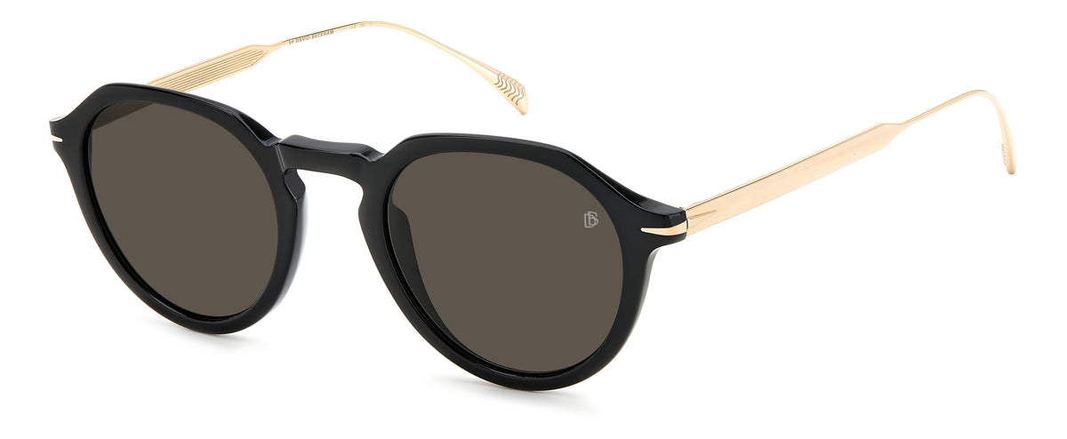 David Beckham DB 1098/S Black Gold/ Grey Lens