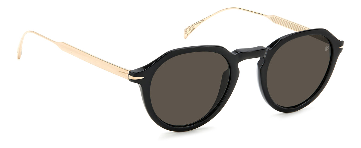 David Beckham DB 1098/S Black Gold/ Grey Lens