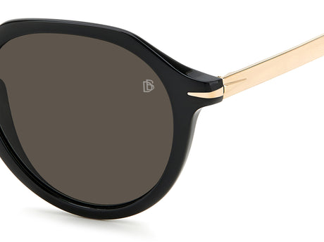 David Beckham DB 1098/S Black Gold/ Grey Lens