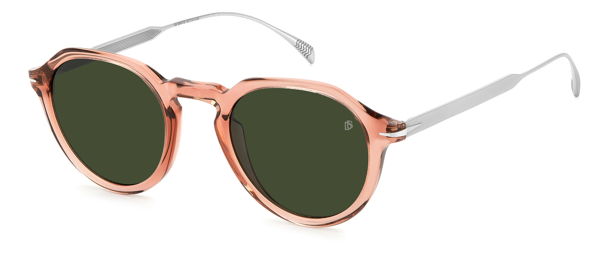 David Beckham DB 1098/S Pink Silver/ Green Lens
