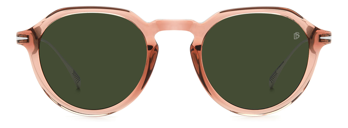 David Beckham DB 1098/S Pink Silver/ Green Lens