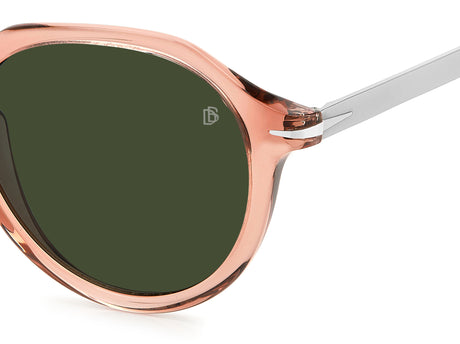 David Beckham DB 1098/S Pink Silver/ Green Lens