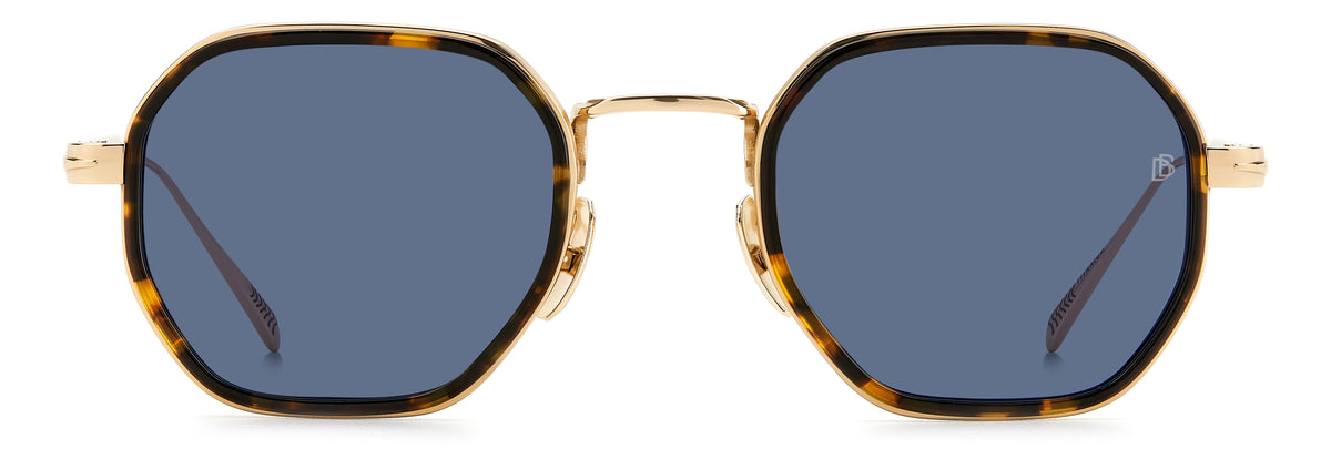 David Beckham DB 1097/S Gold Havana/ Blue Lens