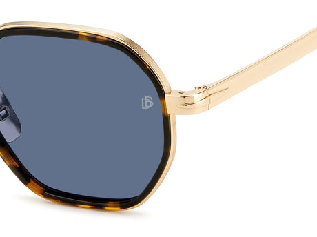 David Beckham DB 1097/S Gold Havana/ Blue Lens