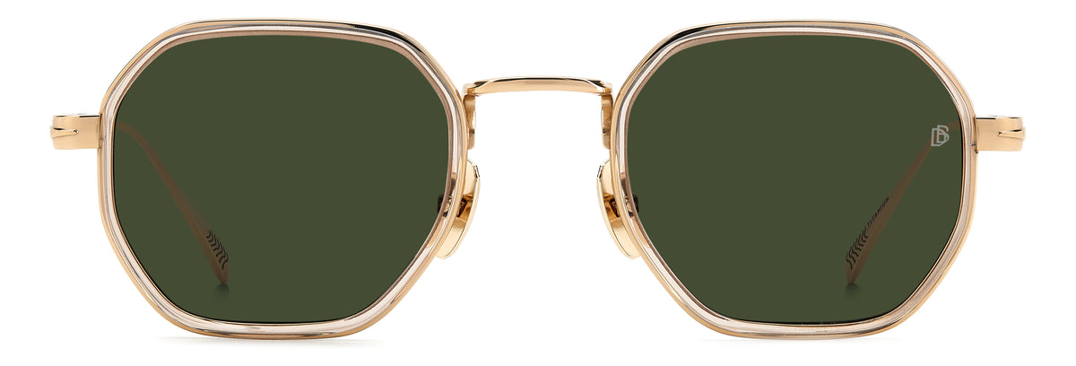 David Beckham DB 1097/S Gold Mud/ Green Lens