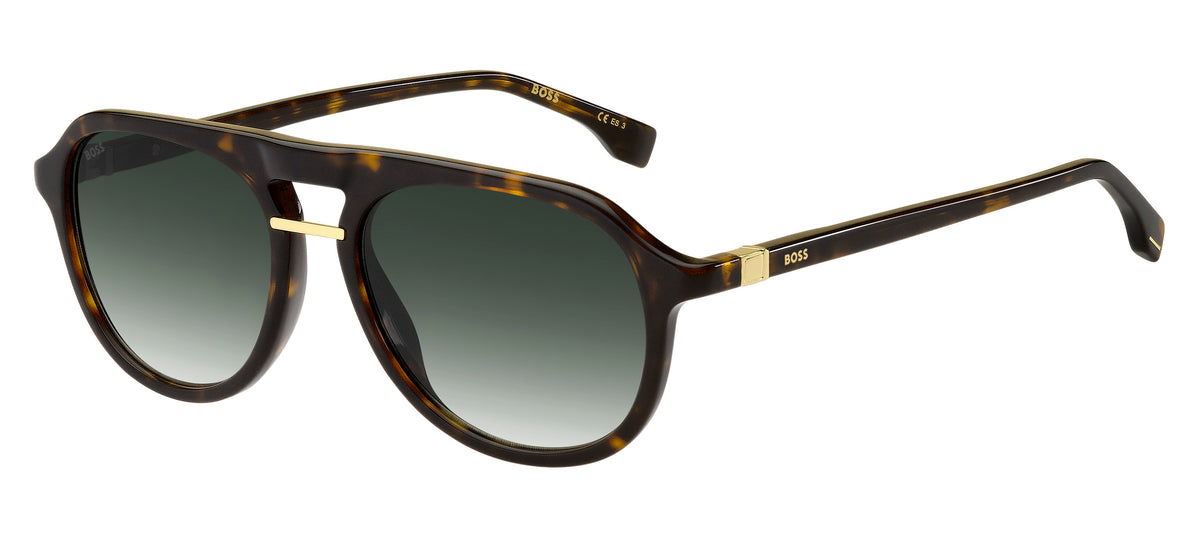 BOSS 1435/S Havana/ Green Shaded