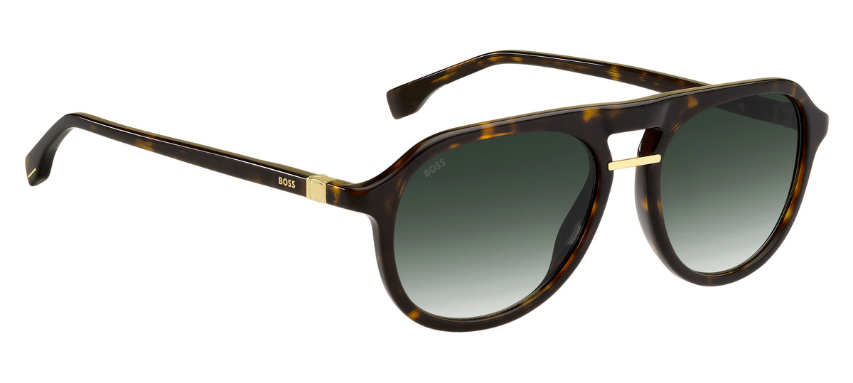 BOSS 1435/S Havana/ Green Shaded