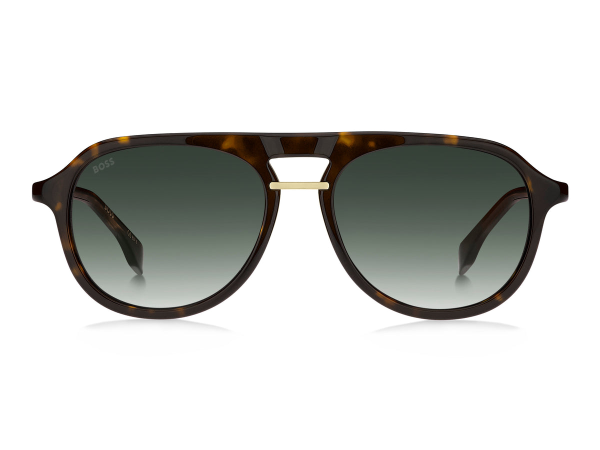 BOSS 1435/S Havana/ Green Shaded