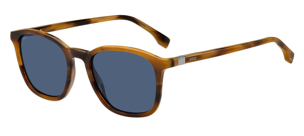 Hugo Boss BOSS 1433/S Brown Horn Ruthenium/ Blue