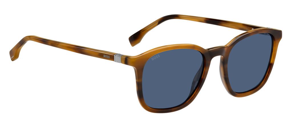 Hugo Boss BOSS 1433/S Brown Horn Ruthenium/ Blue