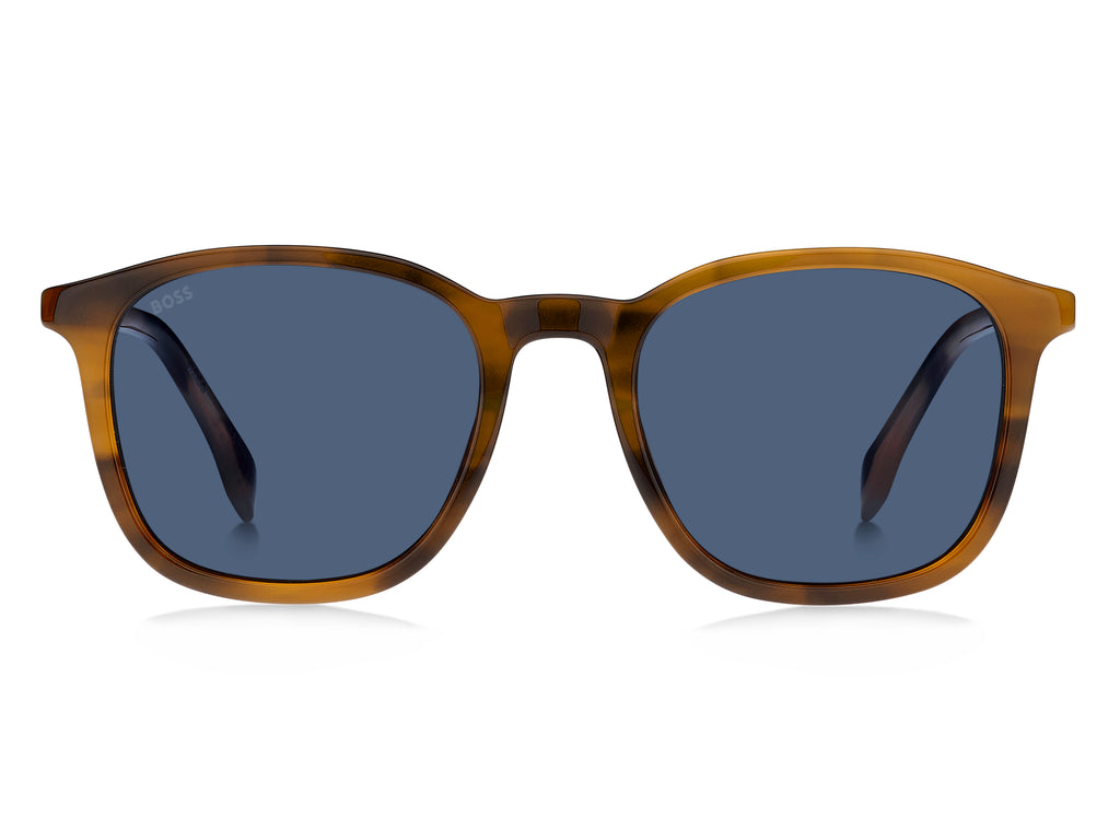 Hugo Boss BOSS 1433/S Brown Horn Ruthenium/ Blue