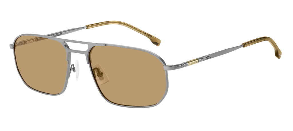 BOSS 1446/S Matte Ruthenium Brown/ Brown Photocromatic