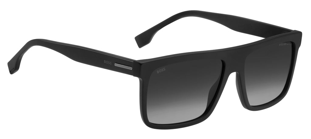 Hugo Boss BOSS 1440/S Matte Black/ Grey Shaded Polarized 59 / Plastic / Acetate