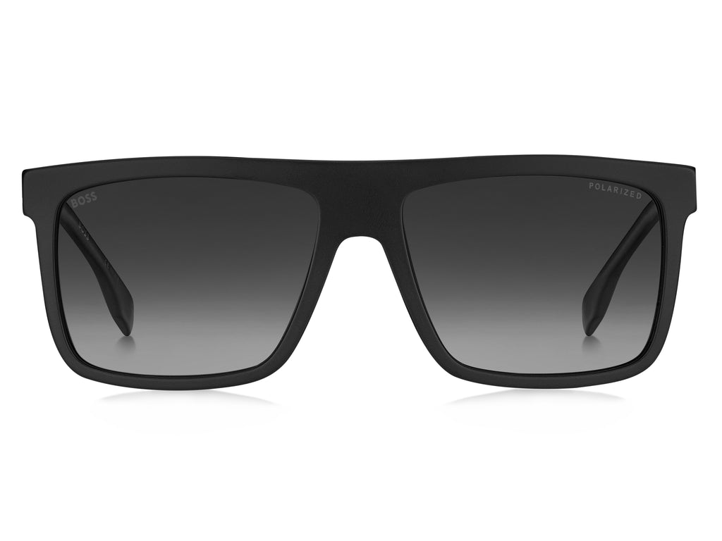 Hugo Boss BOSS 1440/S Matte Black/ Grey Shaded Polarized 59 / Plastic / Acetate