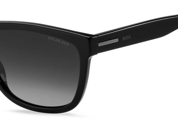 BOSS 1439/S Black/ Grey Shaded Polarized 58 / Plastic / Acetate