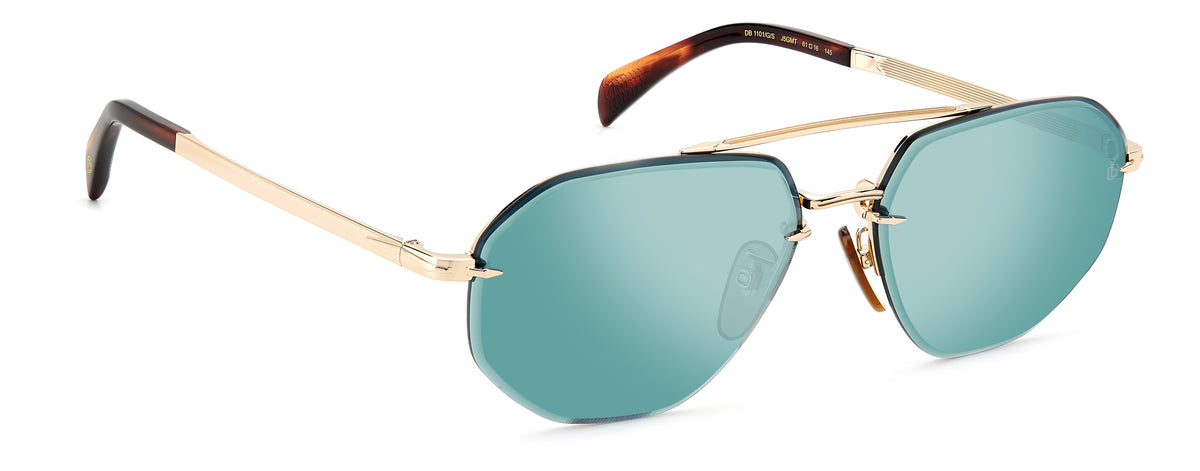 David Beckham DB 1101/G/S Gold/ Green Lens