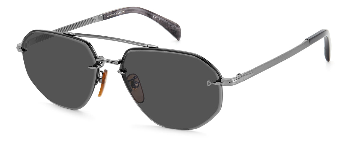 David Beckham DB 1101/G/S Dark Ruthenium/ Grey Lens