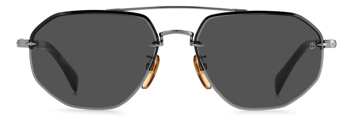 David Beckham DB 1101/G/S Dark Ruthenium/ Grey Lens