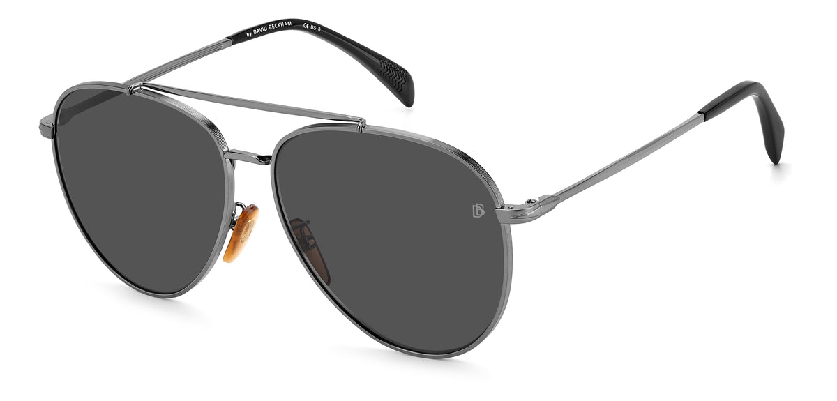David Beckham DB 1102/F/S Dark Ruthenium/ Grey Lens