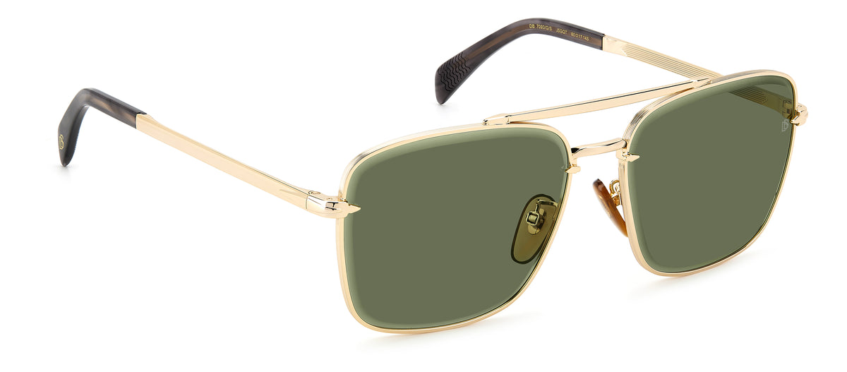 David Beckham DB 7093/G/S-60-J5G GOLD QT GREEN
