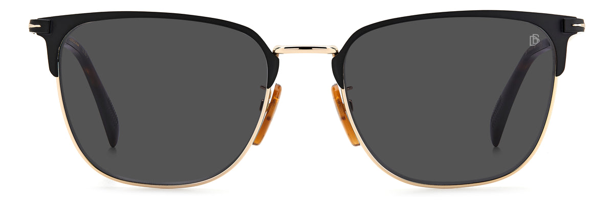 David Beckham DB 7094/G/S Matte Black Gold/ Grey Lens