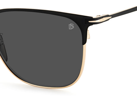 David Beckham DB 7094/G/S Matte Black Gold/ Grey Lens
