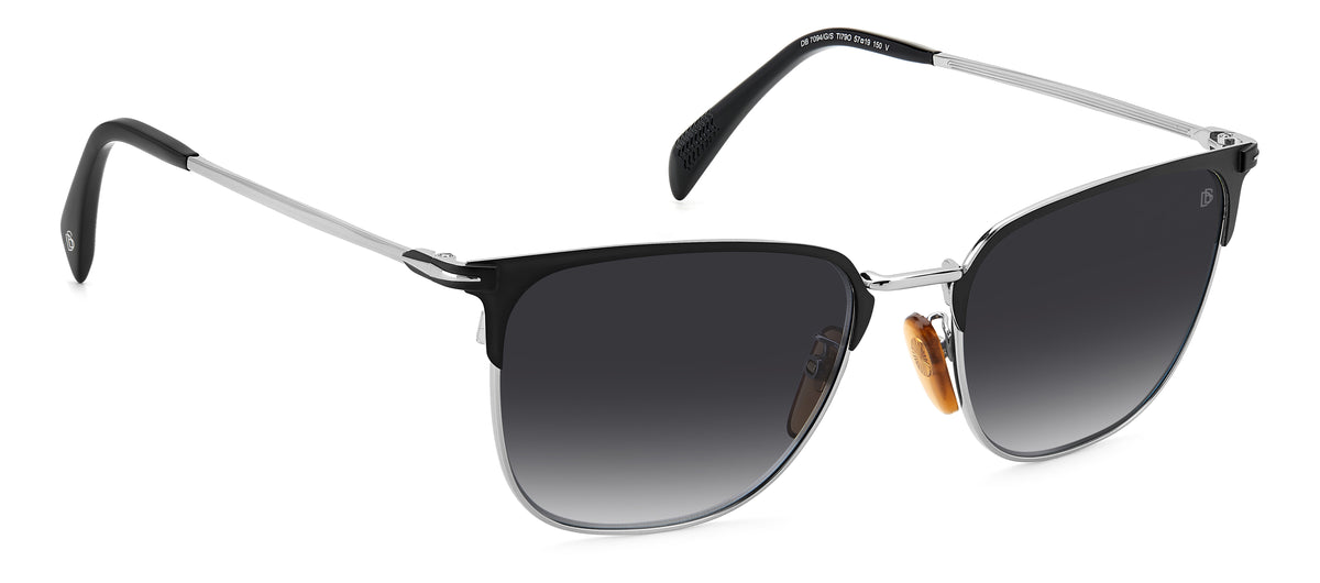 David Beckham DB 7094/G/S Matte Black Ruthenium/ Grey Lens